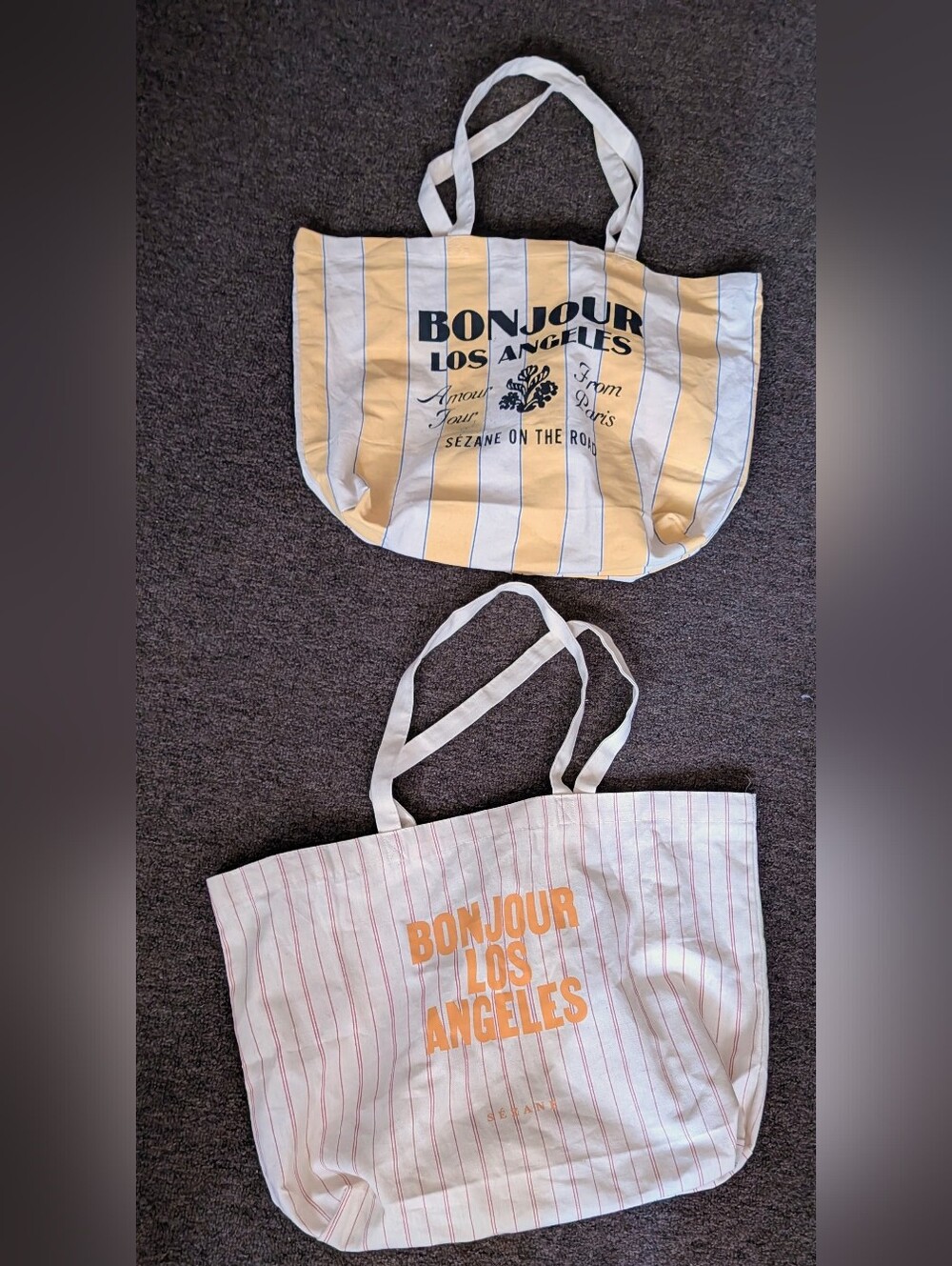 Sezane • Bonjour Los Angeles | Lot of 2 Tote Bags